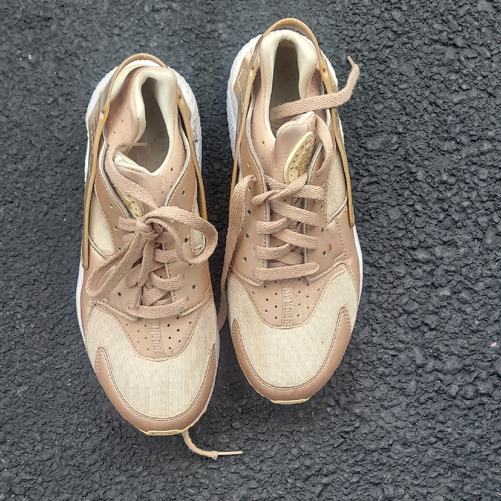 Nike Women's Sneakers - Beige and Cream